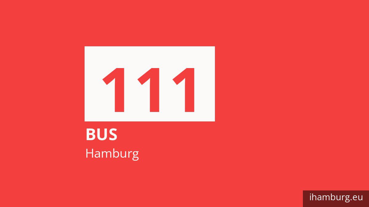 Bus 111 in Hamburg
