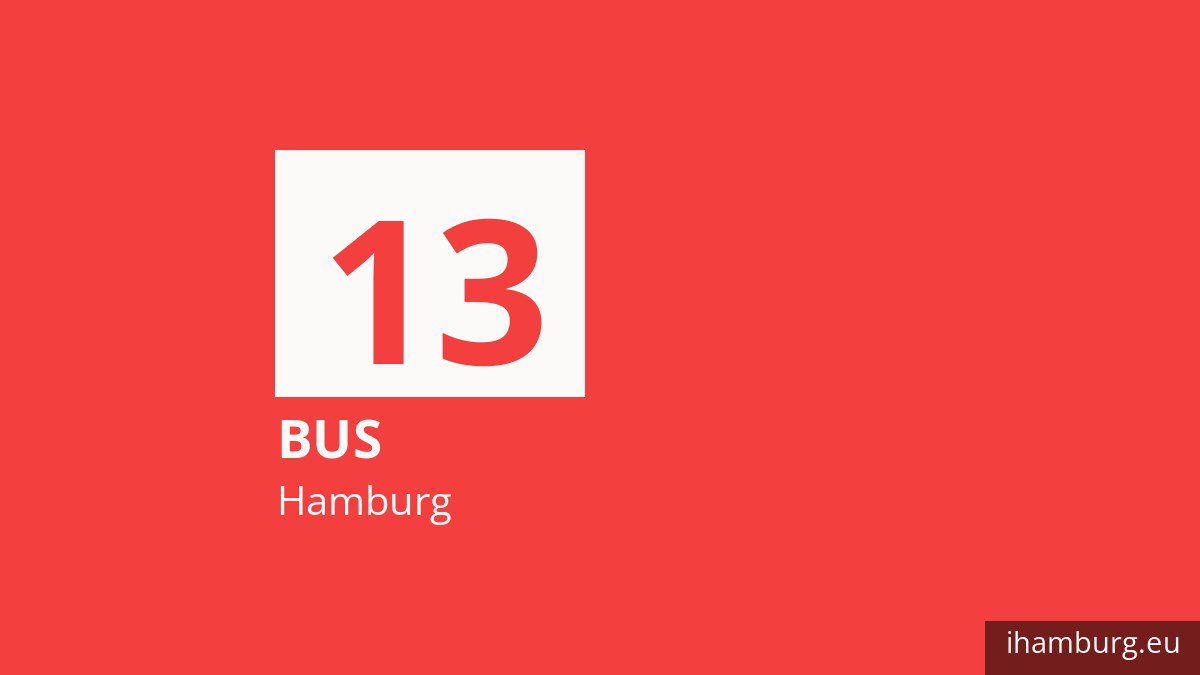 Bus 13 in Hamburg