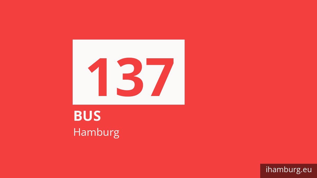 Bus 137 in Hamburg