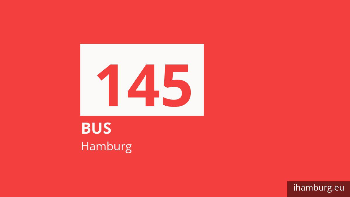 Bus 145 in Hamburg