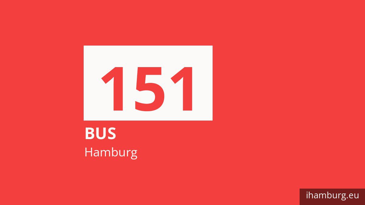 Bus 151 in Hamburg