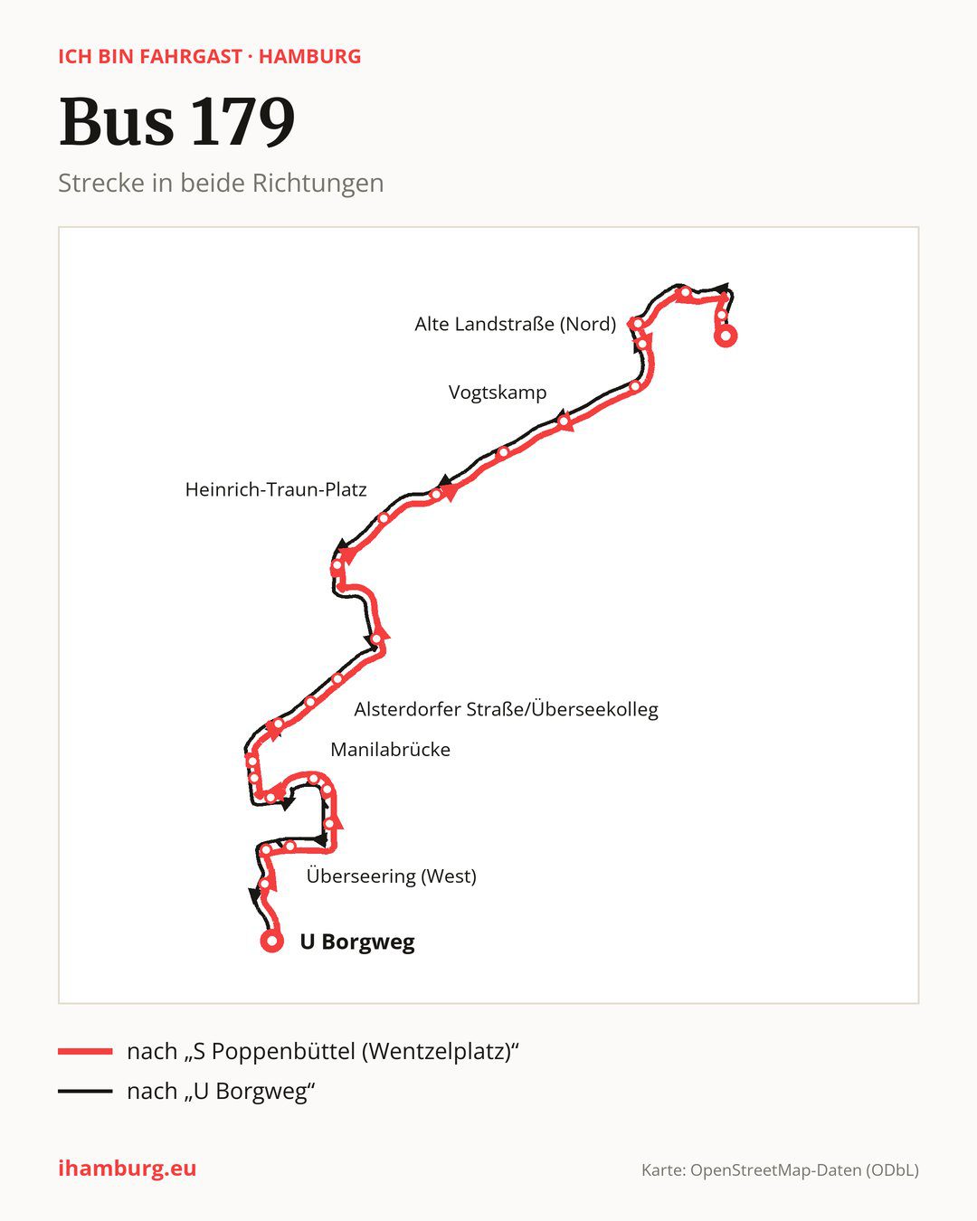 Bus 179 in Hamburg