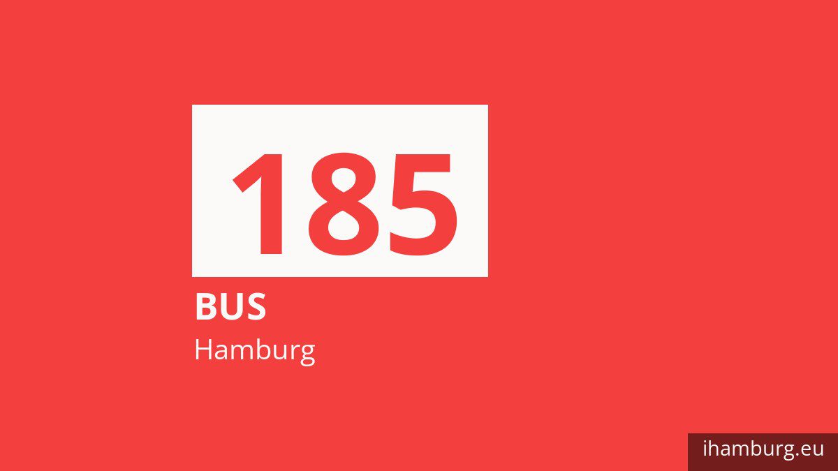 Bus 185 in Hamburg