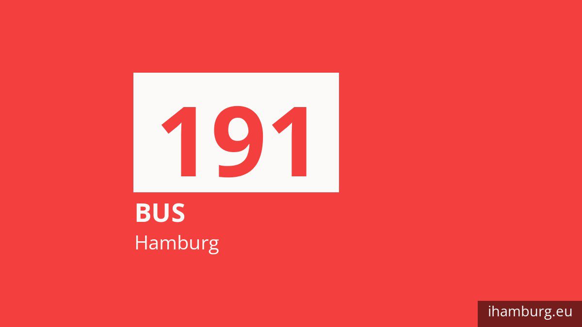 Bus 191 in Hamburg