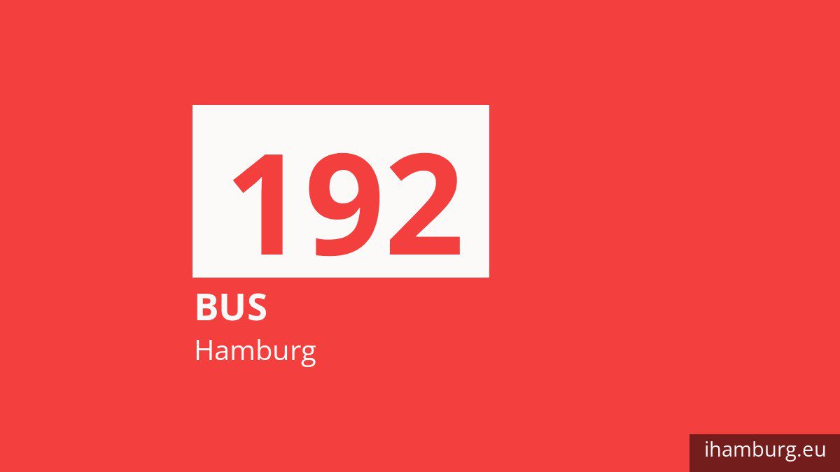 Bus 192 in Hamburg