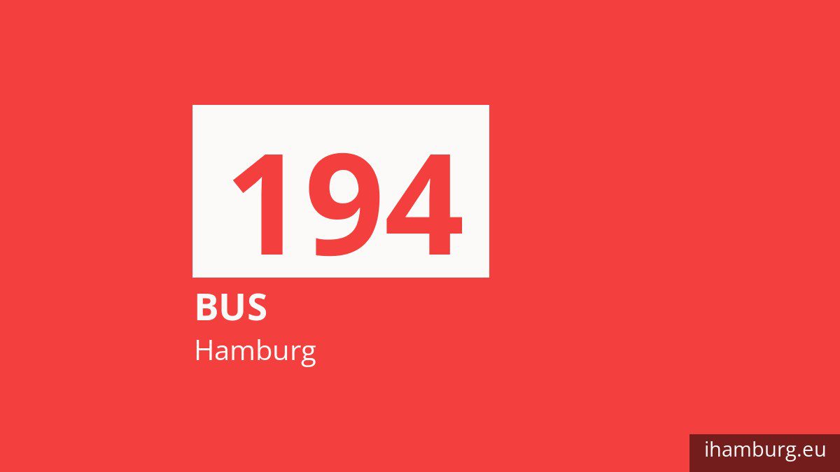 Bus 194 in Hamburg