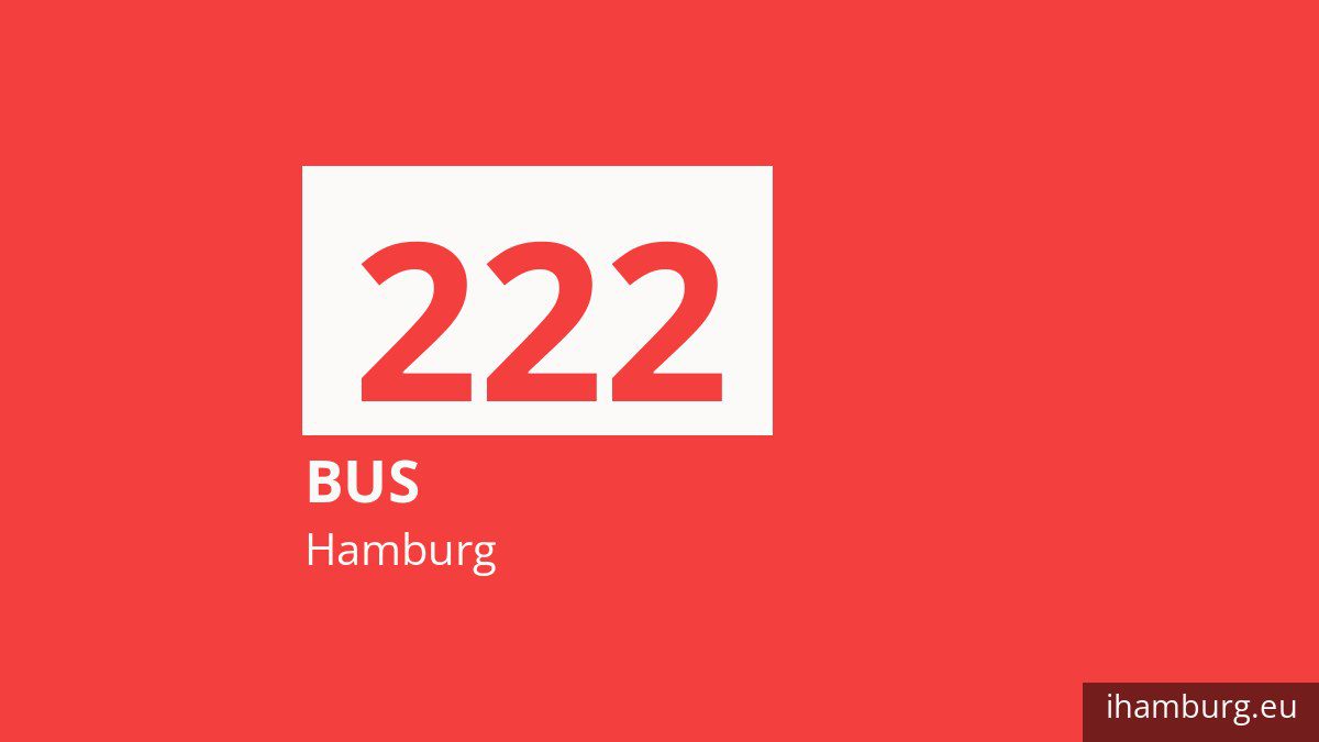 Bus 222 in Hamburg
