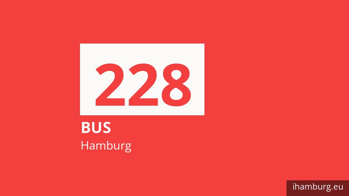 Bus 228 in Hamburg