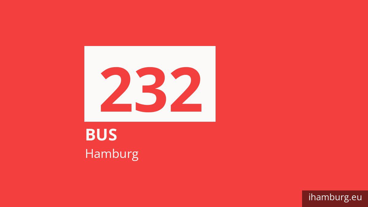 Bus 232 in Hamburg