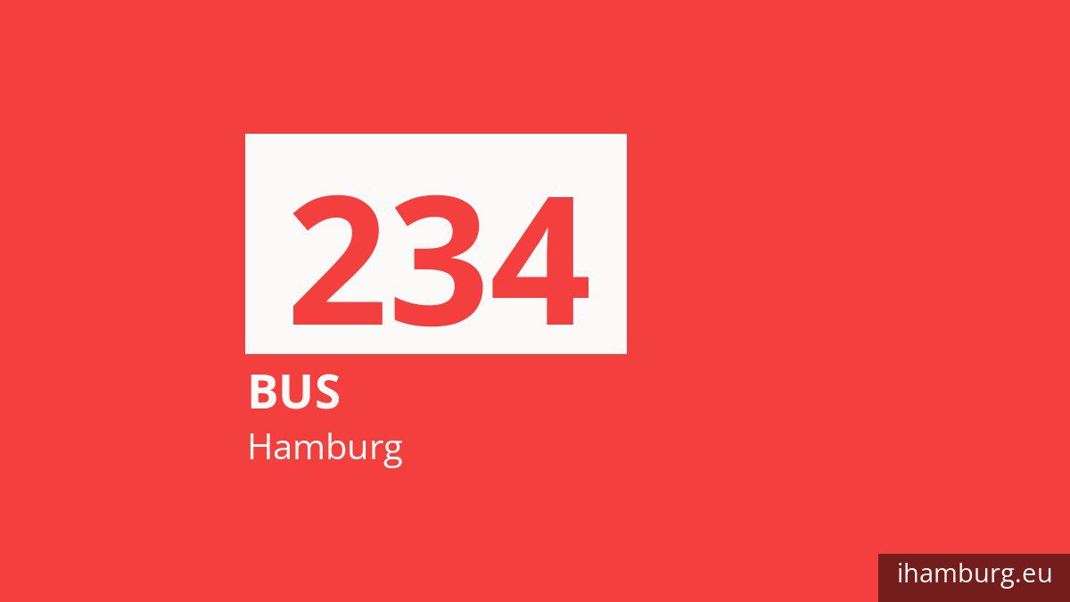 Bus 234 in Hamburg