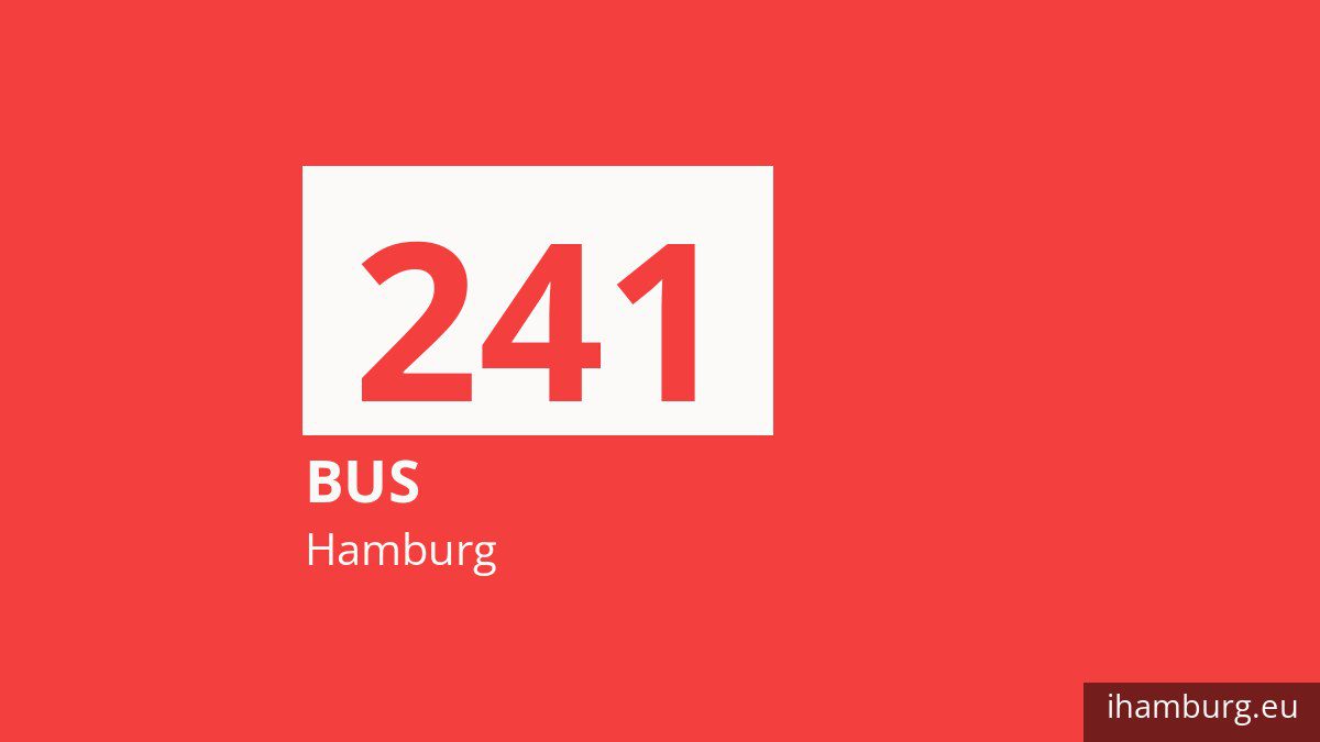 Bus 241 in Hamburg