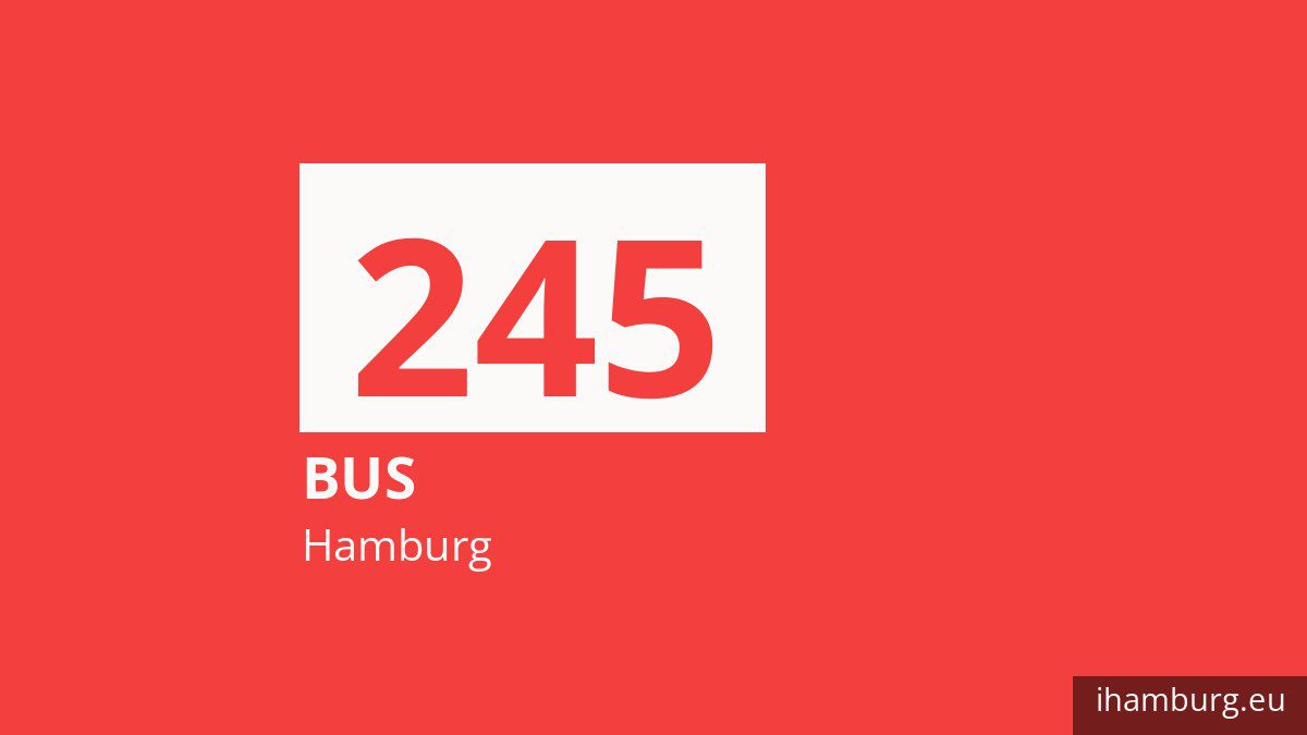 Bus 245 in Hamburg