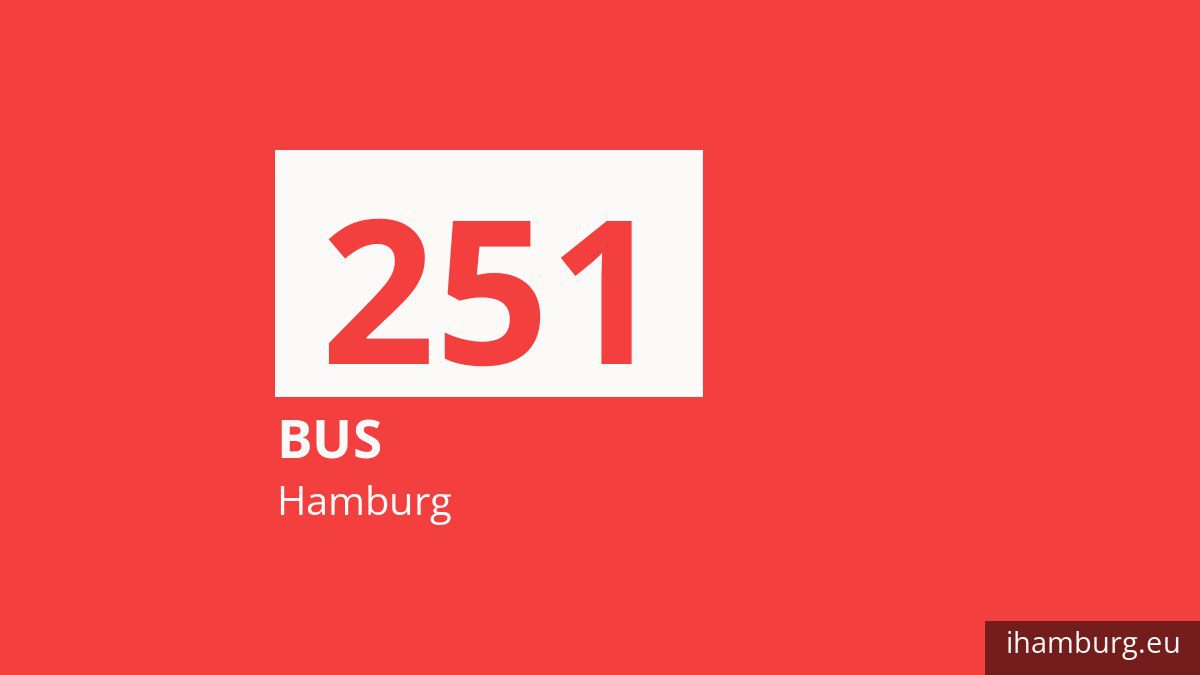 Bus 251 in Hamburg