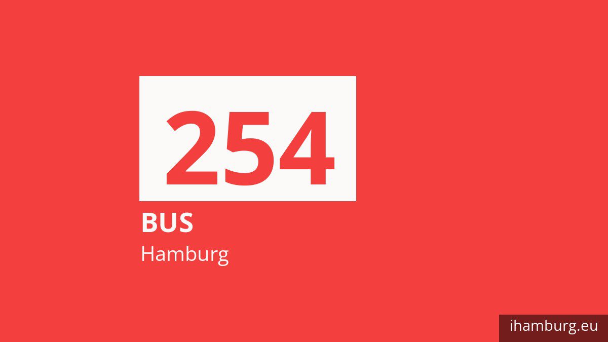Bus 254 in Hamburg