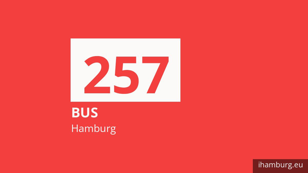 Bus 257 in Hamburg