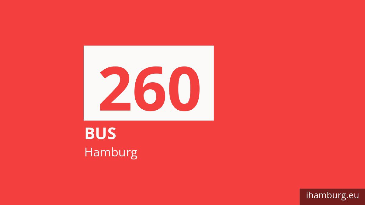 Bus 260 in Hamburg