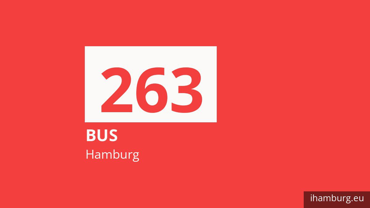 Bus 263 in Hamburg