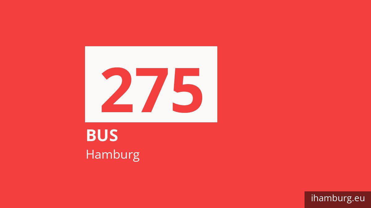 Bus 275 in Hamburg