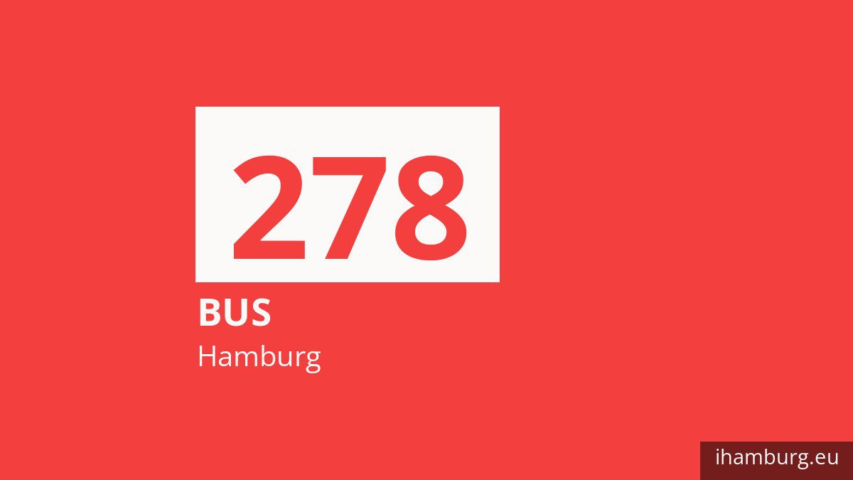Bus 278 in Hamburg