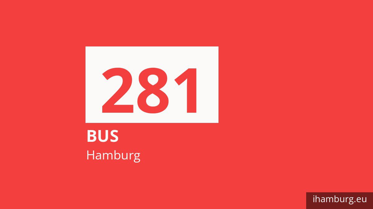 Bus 281 in Hamburg