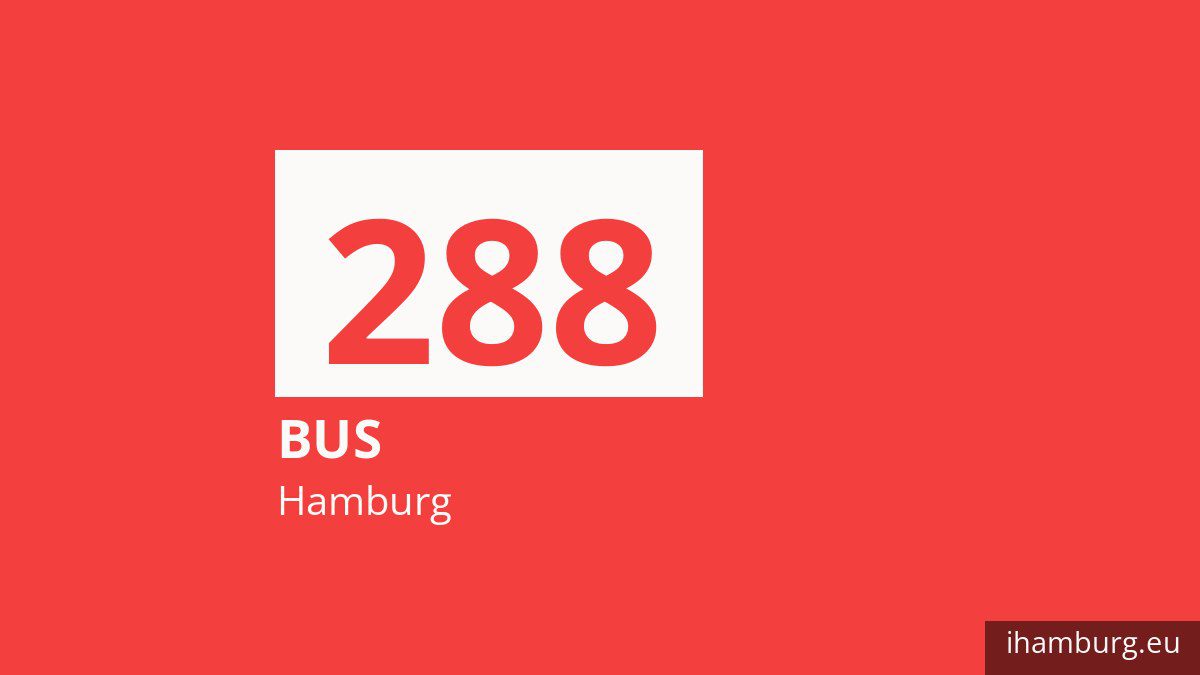 Bus 288 in Hamburg