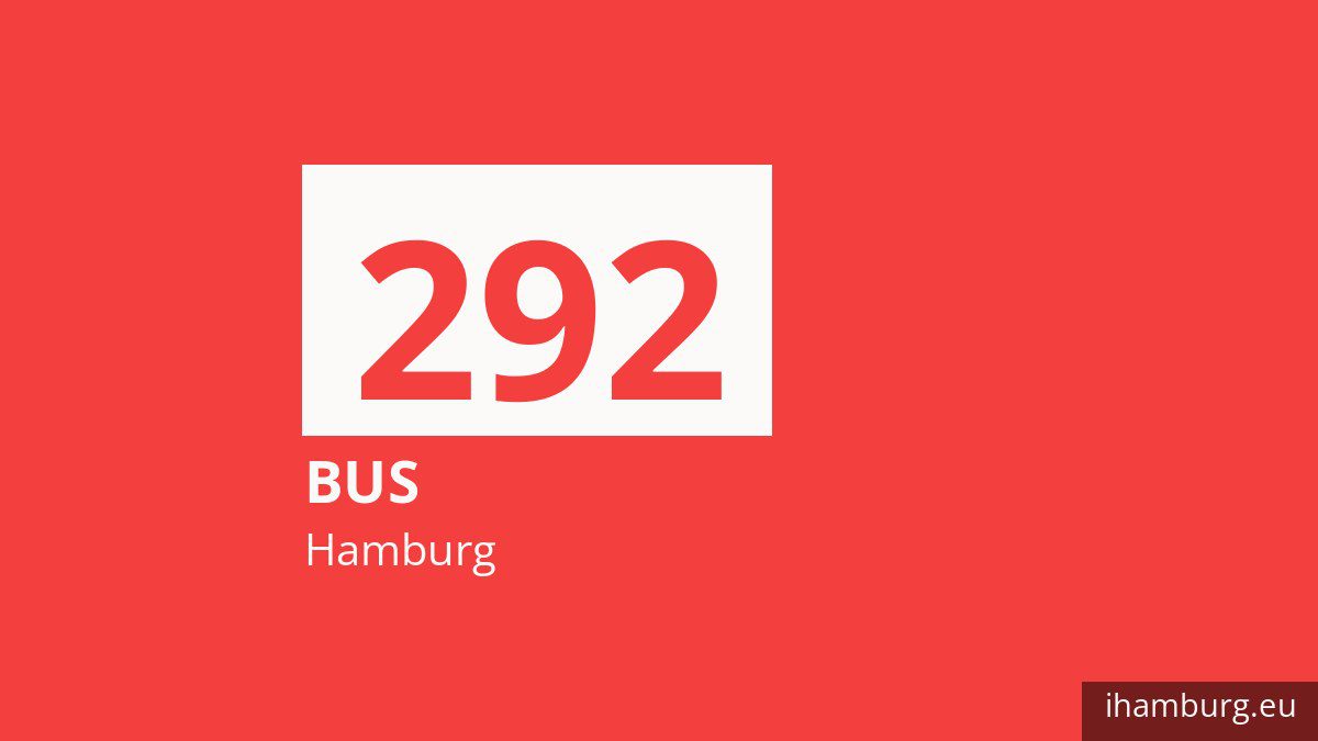 Bus 292 in Hamburg