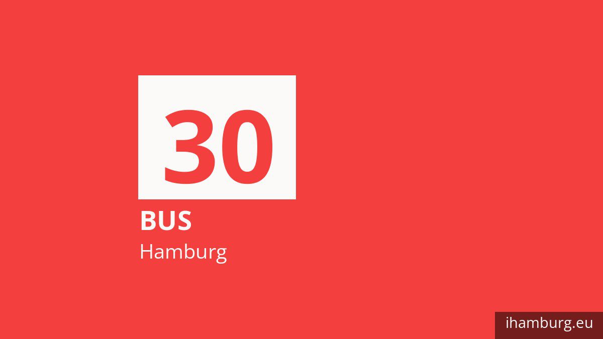 Bus 30 in Hamburg