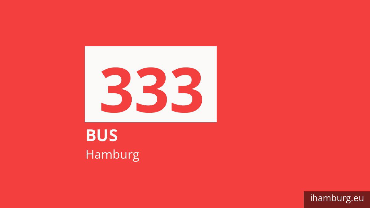 Bus 333 in Hamburg