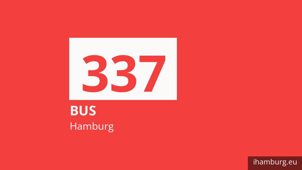 Bus 337 in Hamburg
