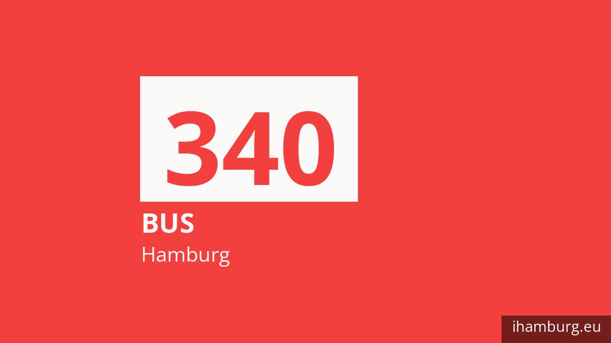 Bus 340 in Hamburg