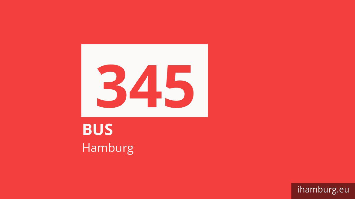 Bus 345 in Hamburg