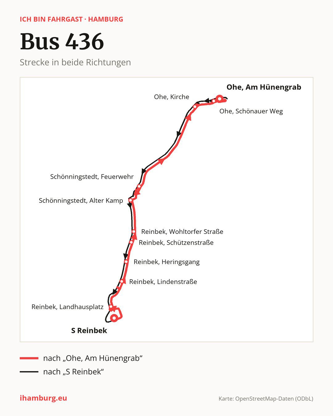 Bus 436 in Hamburg