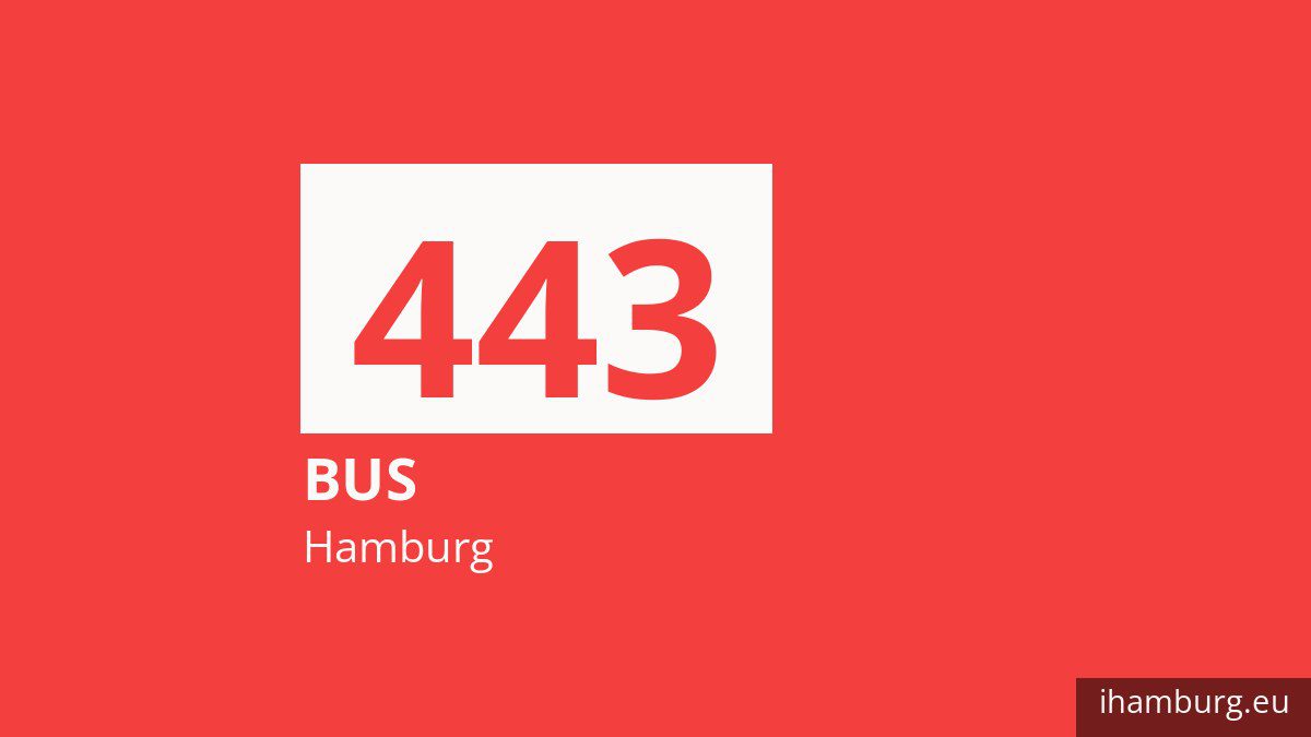 Bus 443 in Hamburg