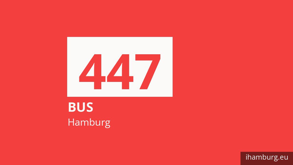 Bus 447 in Hamburg