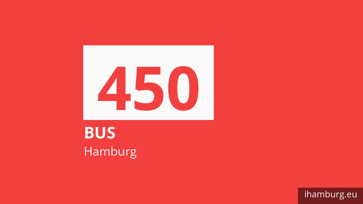 Bus 450 in Hamburg