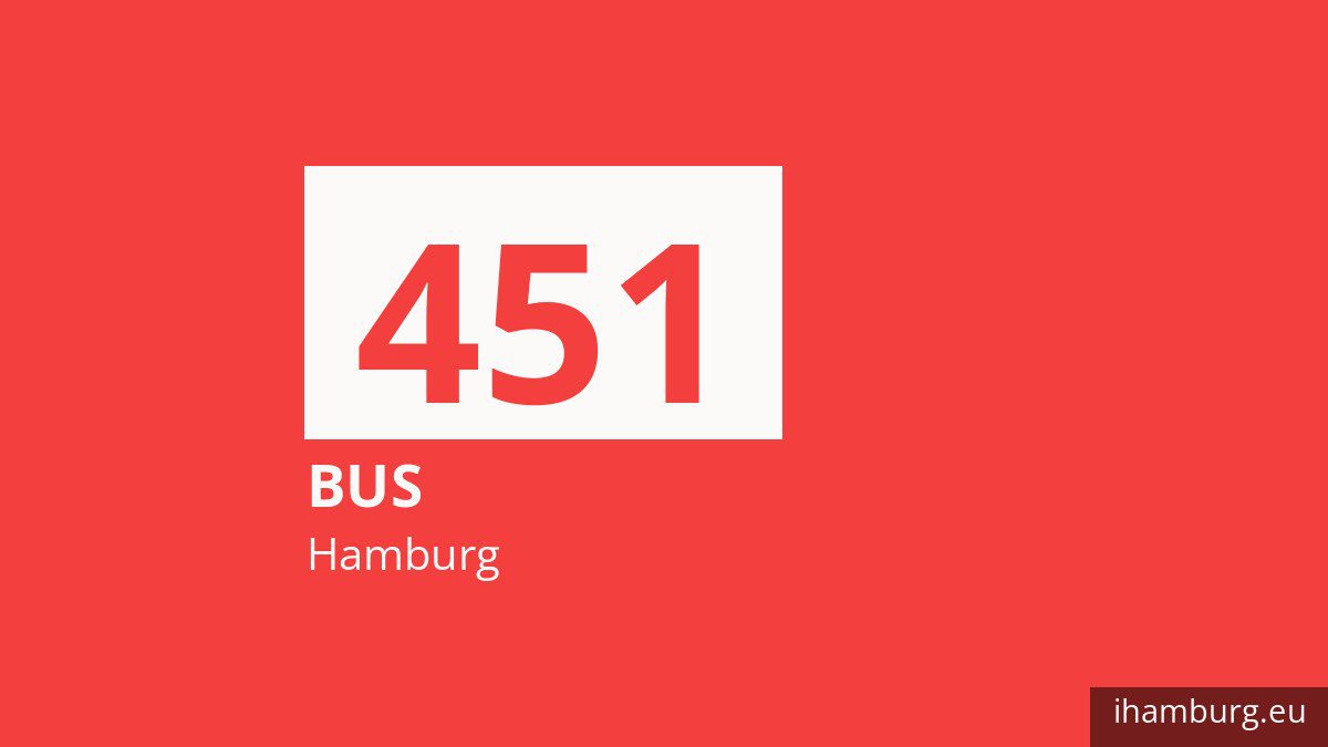 Bus 451 in Hamburg