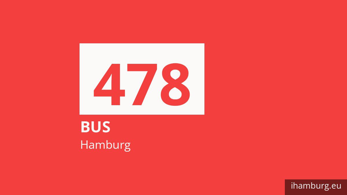 Bus 478 in Hamburg