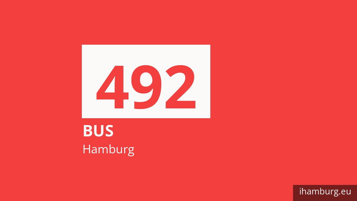 Bus 492 in Hamburg