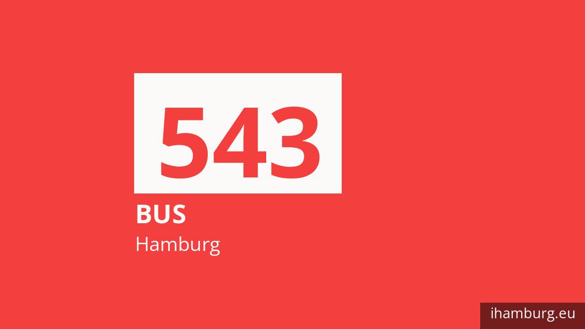 Bus 543 in Hamburg