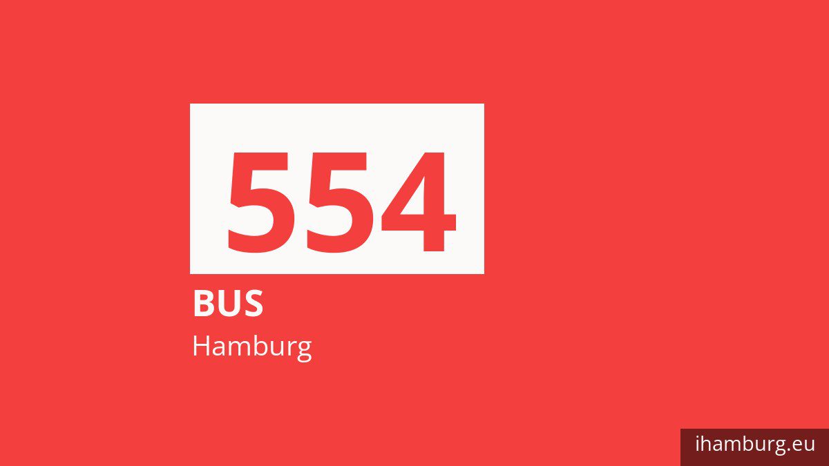 Bus 554 in Hamburg