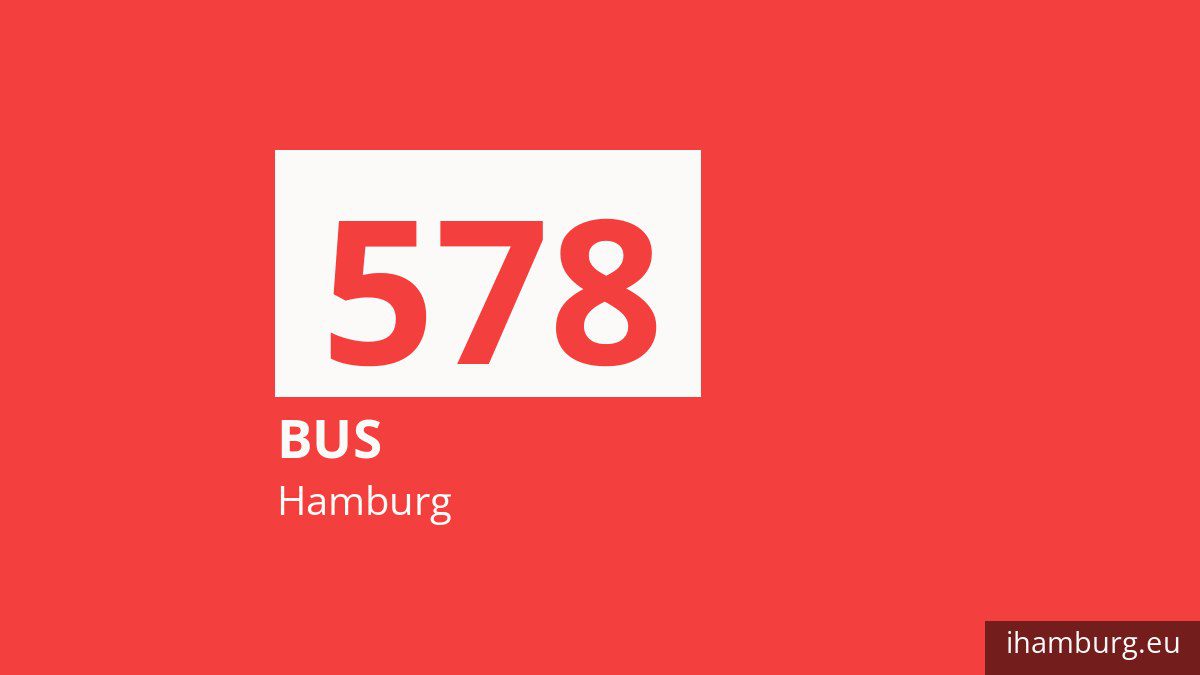 Bus 578 in Hamburg