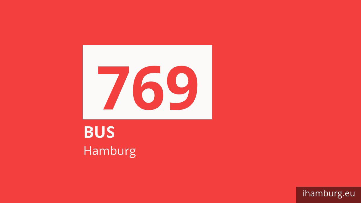 Bus 769 in Hamburg