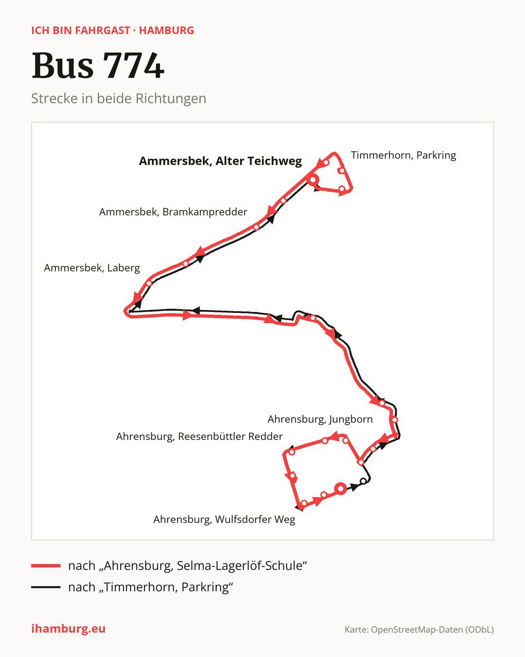 Bus 774 in Hamburg
