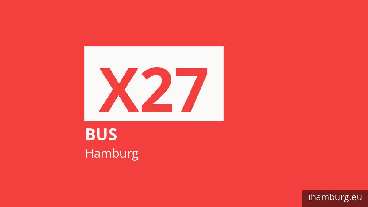 Bus X27 in Hamburg