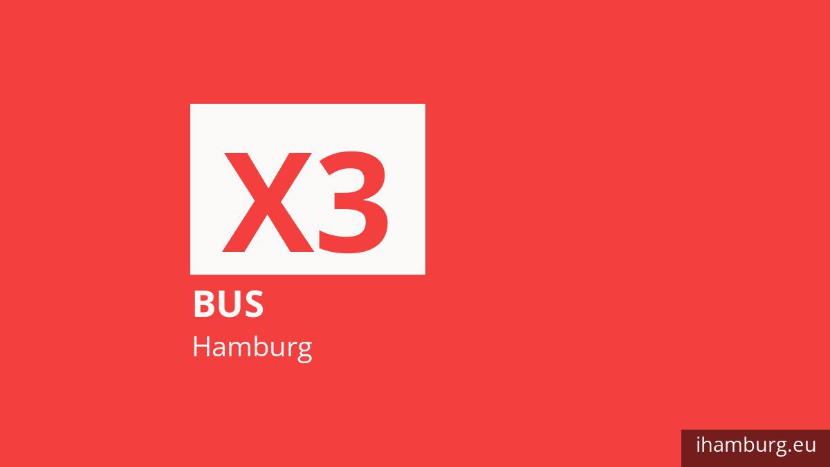 Bus X3 in Hamburg