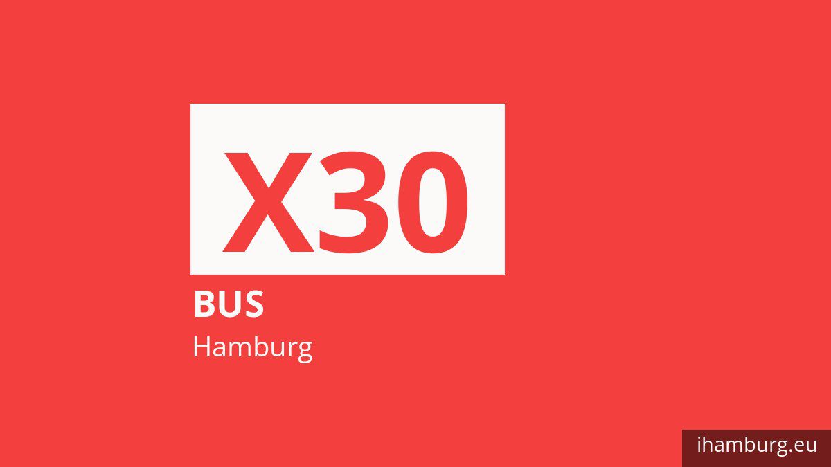 Bus X30 in Hamburg