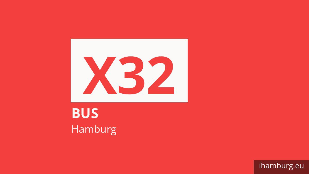 Bus X32 in Hamburg