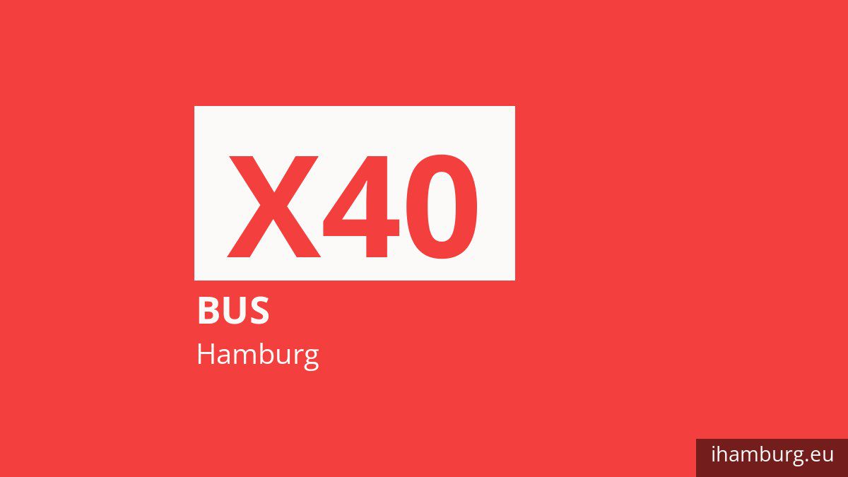Bus X40 in Hamburg
