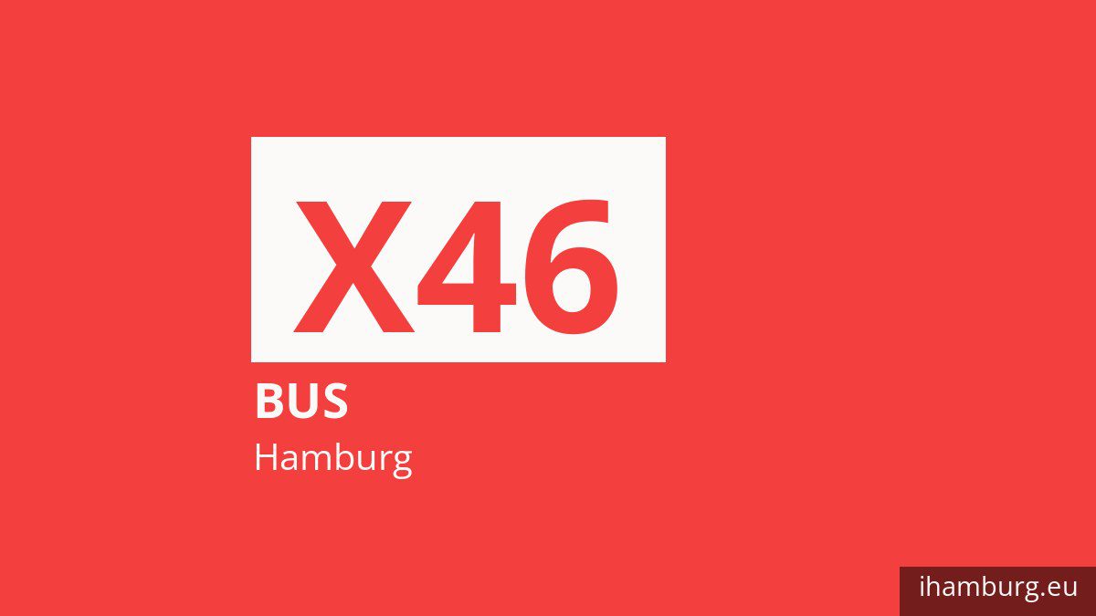 Bus X46 in Hamburg